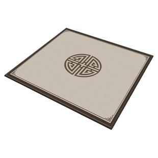 新中式正方形高端桌布防水防油免洗原木风老式四方八仙桌硅胶桌垫