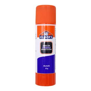 美国艾默思Elmer's牛头胶可变色紫色透明固体胶棒可水洗毛手工DIY幼儿园学生用高粘度强力胶水