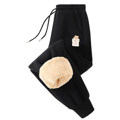 唐狮加绒裤子女秋冬季2024新款