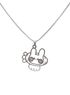 HiYOUNG原创合金萝卜兔项链