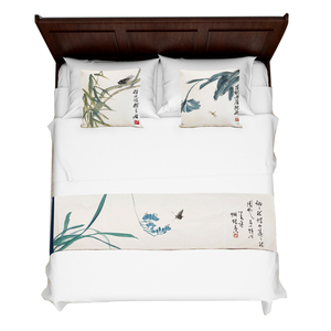 床旗简约现代酒店床上用品卧室家用搭巾专用装饰定制酒店床尾民宿