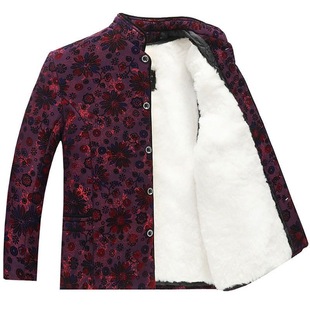 羊毛棉袄女纯羊皮毛一体内胆棉服长袖外套中老年羊羔毛妈妈装大码