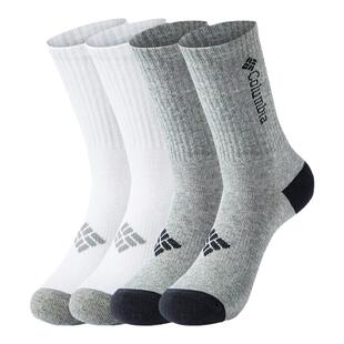 Columbia哥伦比亚户外男女款舒适运动袜休闲袜4双装RCS740