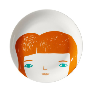 sort英国DONNA WILSON进口可爱卡通情侣餐盘北欧儿童创意陶瓷盘子