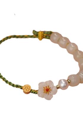 海棠花手链女2025年新款女生手链