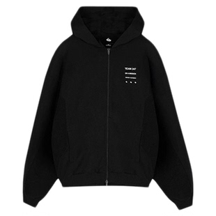 REPRESENT 247机能支线 25FW 品牌标印花拉链连帽衫