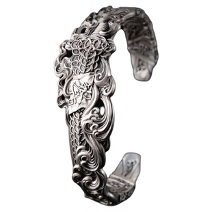 琢匠定制丨仙道手镯全银/银镶金定制版丨发货时间30天左右