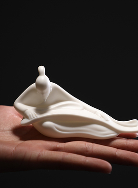 创意办公室摆件新中式陶瓷人物客厅书房装饰摆设品家居软装工艺品