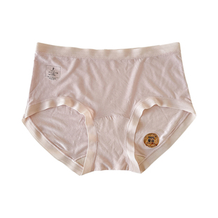 100%桑蚕丝裆莫代尔内裤女抗菌加长裆女士三角裤中腰短裤无痕不夹