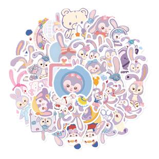 100张高颜值星黛露贴纸可爱动漫手账装饰手机壳笔记本电脑行李箱贴画