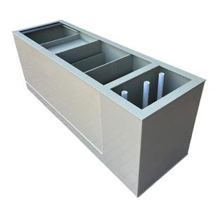 大型锦鲤鱼池过滤器庭院下埋隐藏式沉淀拔管底滤PP塑料防腐过滤盒