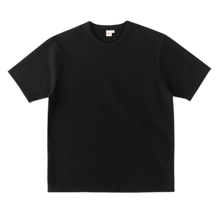 Cookies 320g黑色重磅复古三本针陶瓷磨毛圆领正肩打底T恤男女款