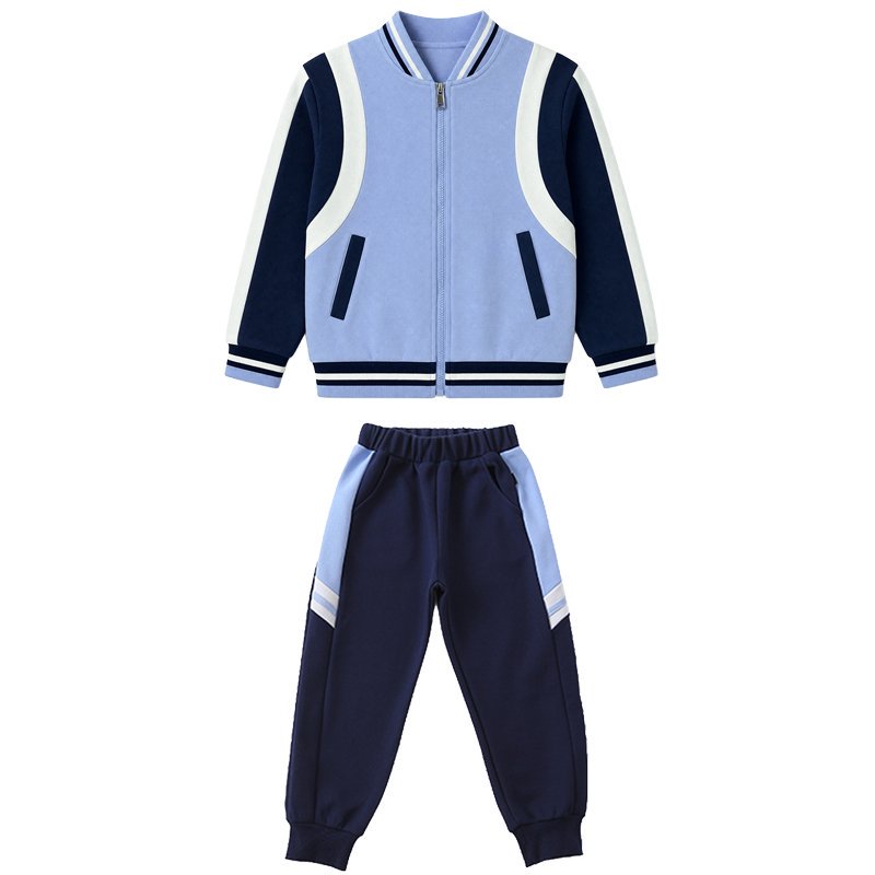 儿童校服春秋套装小学生运动班服蓝色幼儿园园服英伦风秋冬四件套