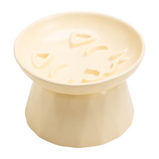 Petdebby马卡龙系列慢食碗宠物陶瓷猫碗大口径狗狗缓食防噎猫饭碗