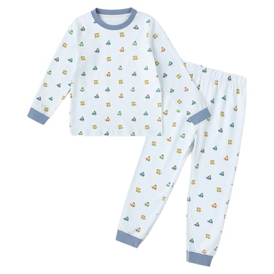 嘟嘟家宝宝内衣套装纯棉睡衣男童保暖秋衣保温儿童秋裤冬季家居服