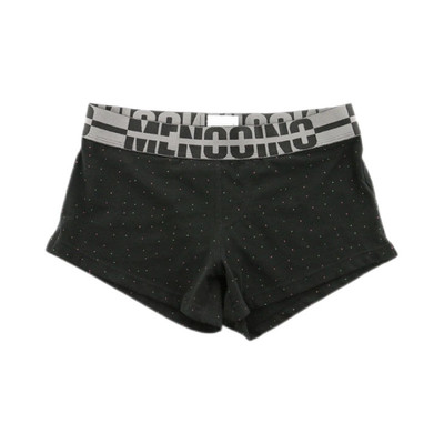 阿罗裤四角内裤黑纯棉透气男