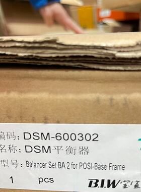 【请询价】德国B.I.W DSM平衡器，型号DSM-600302，Ba