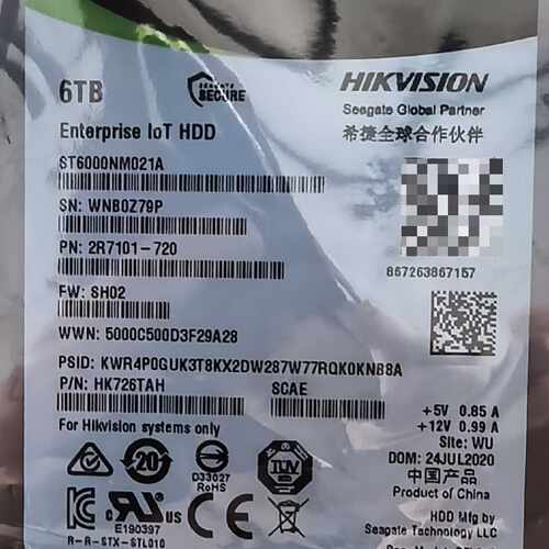 希捷6TB企业级硬盘ST6000NM021A—议价