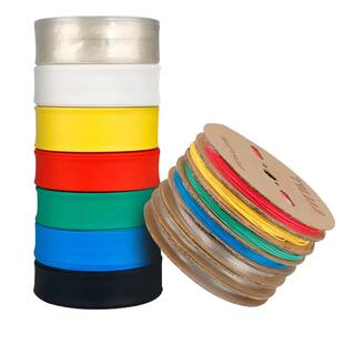 热缩管绝缘套管黑白透明黄绿彩色加厚电工接电线缆保护热塑收缩管