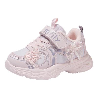 班纳米菲冬季女童加绒棉鞋