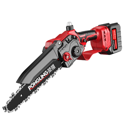 荣翎无刷单手电链锯充电式便携