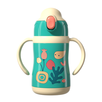 保温6个月喝奶两用儿童水杯