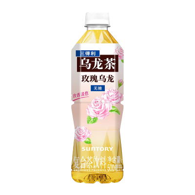 三得利无糖玫瑰乌龙茶饮料15瓶