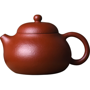 寻砂纪壶 宜兴紫砂壶 纯全手工 小煤窑皱皮朱泥 110cc小品 文旦壶
