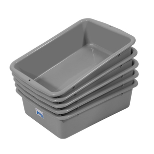 珠江餐具盒特厚餐车收碗盆塑料碗碟收集盆下栏盘地铁安检盒收纳盆