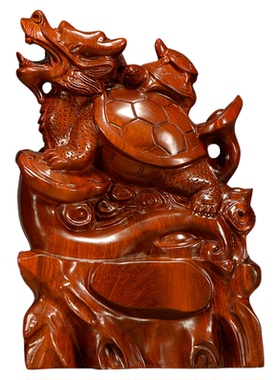 造型新颖龙龟黄花梨木中式