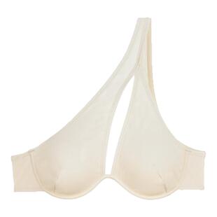 HER SENSES/何识度假系列不对称工艺镂空钢圈分体泳衣S003