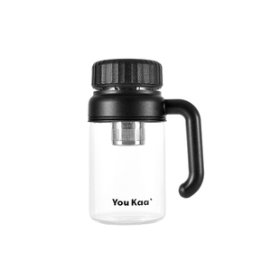 大号大容量玻璃水杯男士2025新款家用泡茶专用杯带把手办公室杯子