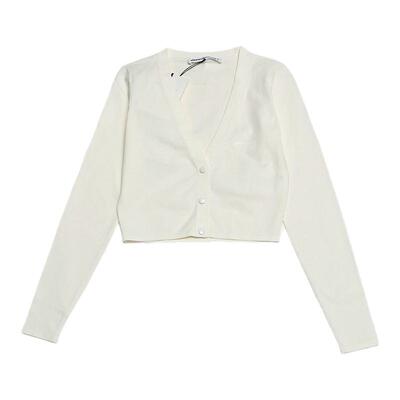 Alexander Wang 女士V领极简针织开衫银泰百货精品 301596