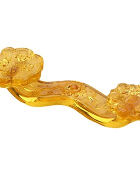 如意水晶仿琉璃如意摆件