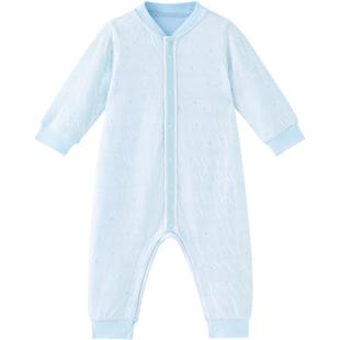 【商场同款】新生儿衣服秋季款宝宝连体衣满月服秋款纯棉爬服哈衣