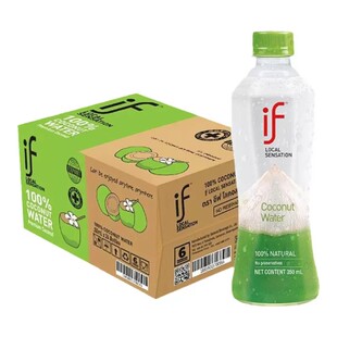 肖战推荐if泰国进口100%纯椰子水350ml*12瓶电解质水1L饮料整箱