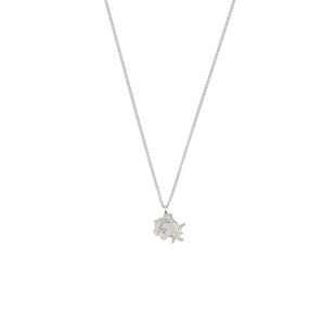 COUGH IN VAIN 玫瑰雕刻925银小吊坠项链