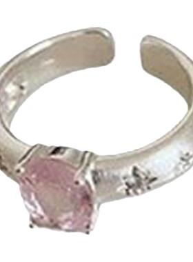 「全店买二赠一」镂空花朵戒指女开口可调节食指戒小众设计感轻奢