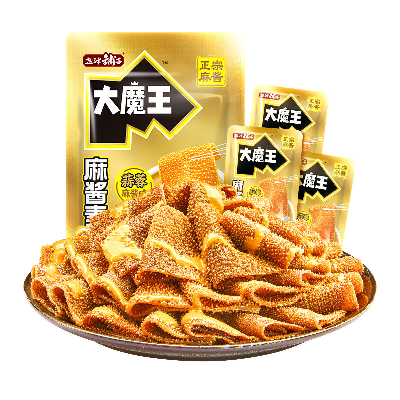 【李佳琦直播间618补货专场】盐津铺子大魔王魔芋素毛肚麻酱零食