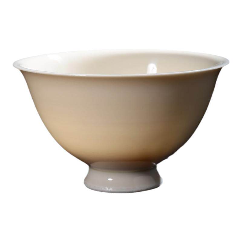 仿古刻花白瓷定窑品茗杯
