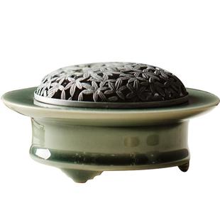 宋式青瓷香道套装香炉焚香套装打香篆工具香薰炉套装香薰礼盒送礼