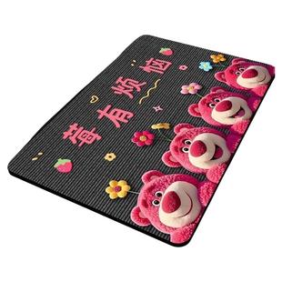 浴室卡通硅藻土吸水垫卫生间门口速干脚垫洗手间3d立体地垫防滑垫