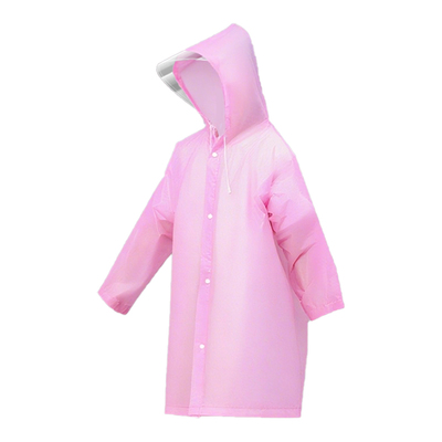 超大帽檐儿童一次性雨衣可背书包