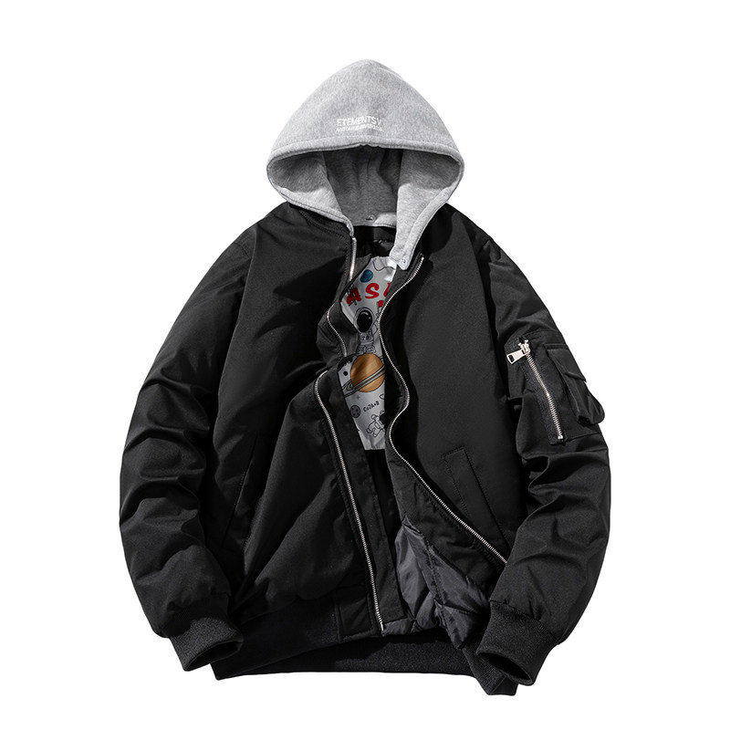 美式百搭棒球服男女纯色宽松