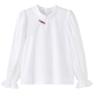 【商场同款】安奈儿童装女童长袖T恤春打底衫AG511565