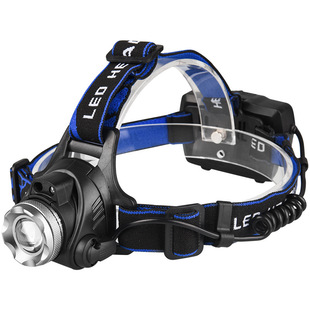 头戴式强光头灯公牛适用led感应长续航变焦超亮手电筒钓鱼灯矿灯