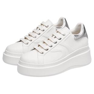 【晁然推荐】接吻猫[8cm内增高长腿鞋]休闲板鞋厚底松糕小白鞋