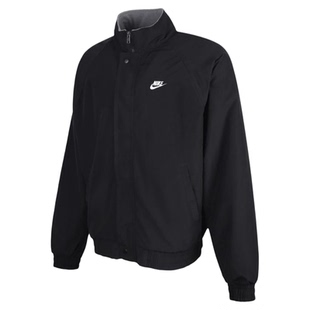 耐克男子梭织夹克摇粒绒里料冬季新款宽松加绒外套FZ0657-010