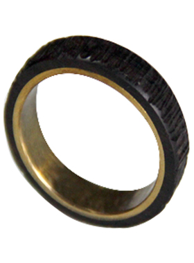 黑檀木戒指黄铜情侣个性礼物