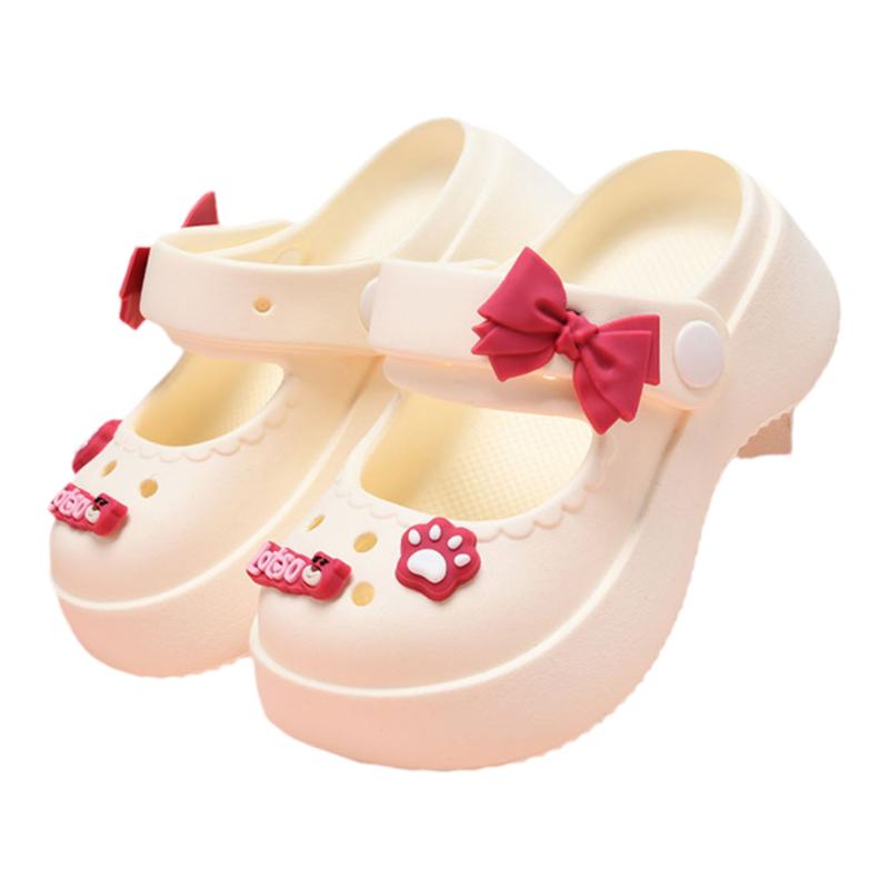 玛丽珍女童凉鞋夏季新款公主宝宝儿童洞洞鞋女孩拖鞋女款软底防滑